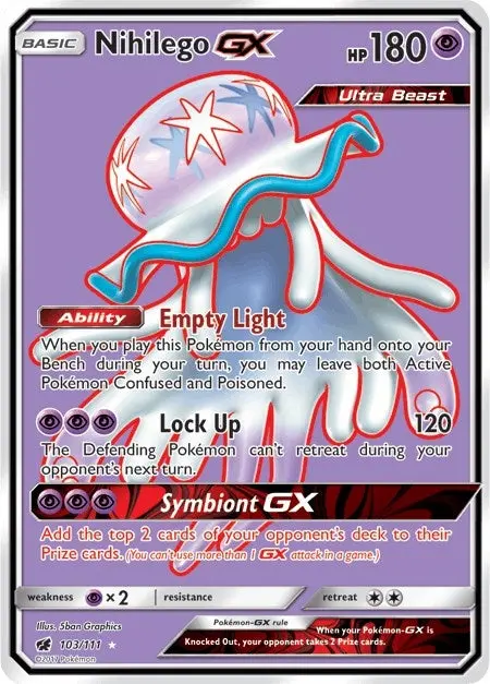 Nihilego Gx (Full Art) (103/111) (Sm04) 1