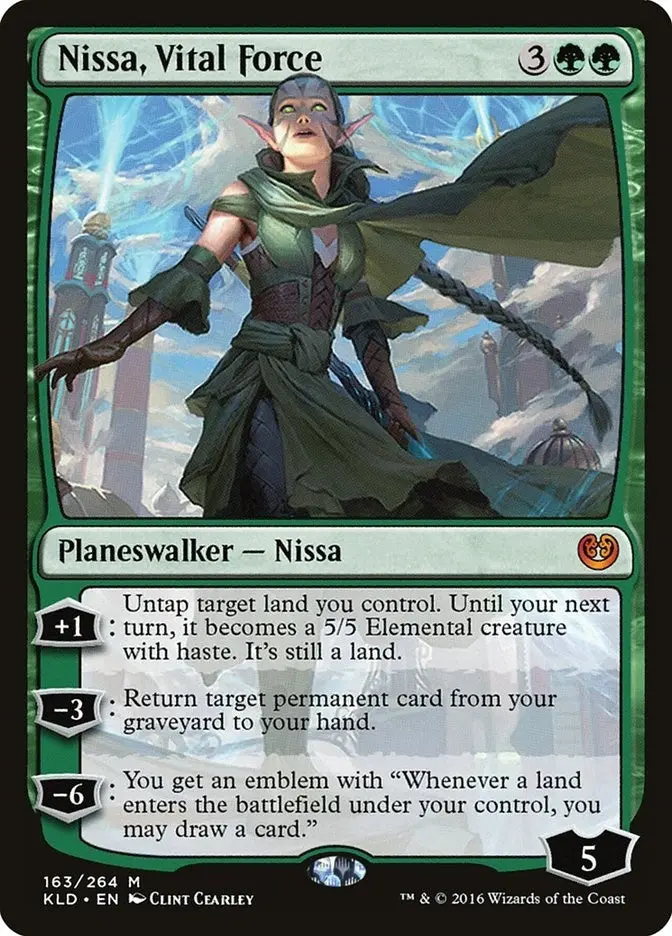 Nissa, Vital Force (163) (Kld) 1