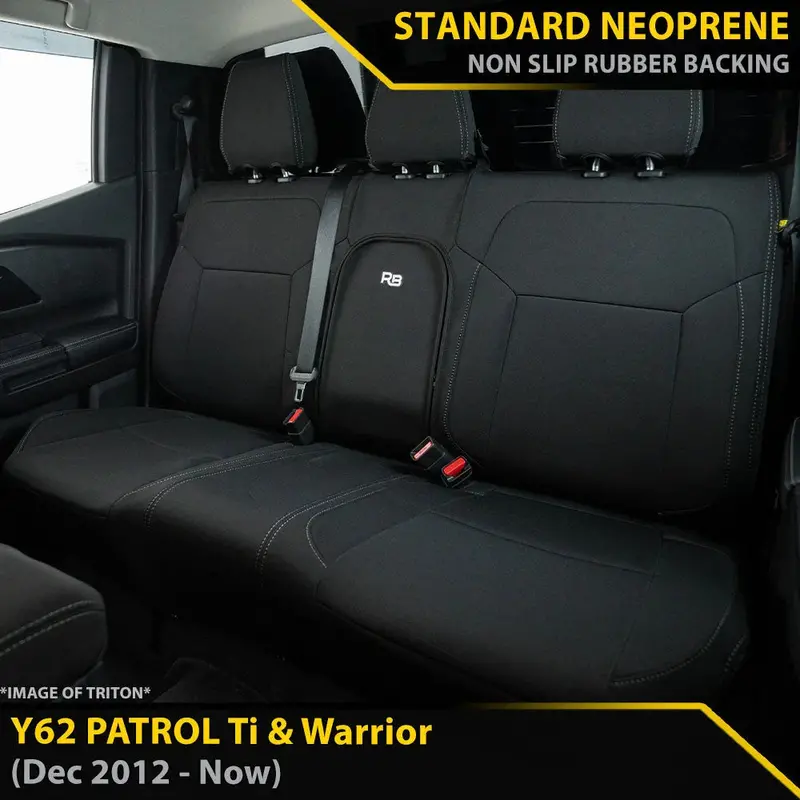 Nissan Patrol Y62 Ti & Warrior Gp4 Neoprene 2Nd Row Seat Covers 1