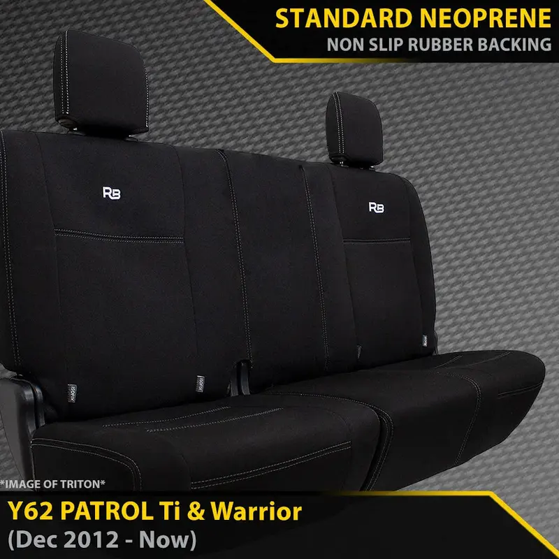 Nissan Patrol Y62 Ti & Warrior Gp4 Neoprene 3Rd Row Seat Covers 1