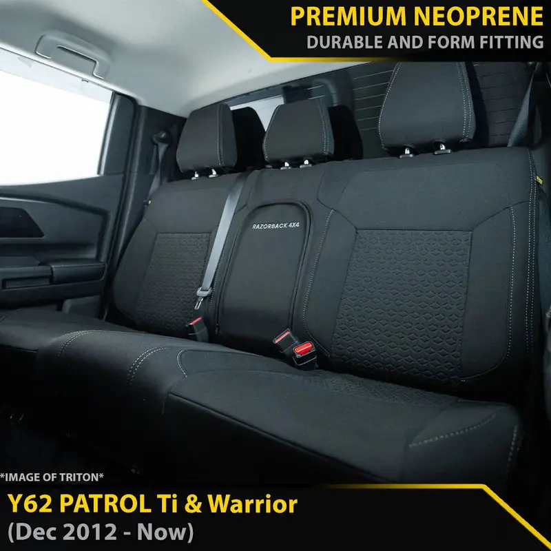 Nissan Patrol Y62 Ti & Warrior Gp6 Premium Neoprene 2Nd Row Seat Covers 1