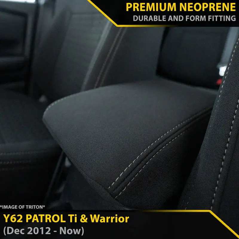 Nissan Y62 Patrol Ti & Warrior Gp6 Premium Neoprene Console Lid 1