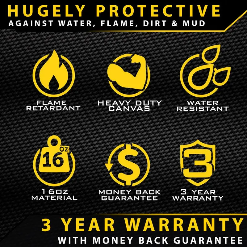 Nissan Y62 Patrol Ti & Warrior Xp7 Heavy Duty Canvas 3Rd Row Seat Covers 2