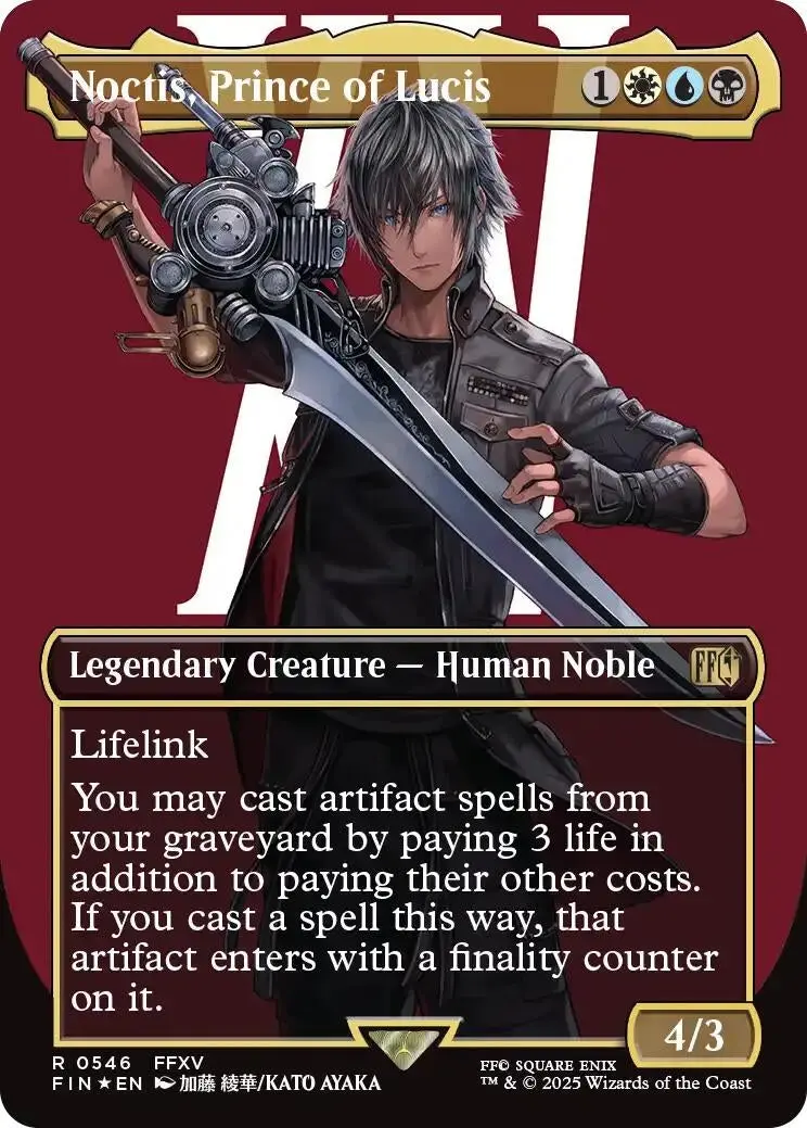 Noctis, Prince Of Lucis (Borderless) (Surge Foil) (546) (Fin) 1