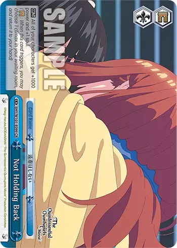 Not Holding Back (5Hy/W101-E099 Cr) [The Quintessential Quintuplets Movie] 1