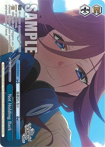 Not Holding Back (5Hy/W101-E099ofr Ofr) [The Quintessential Quintuplets Movie] 1