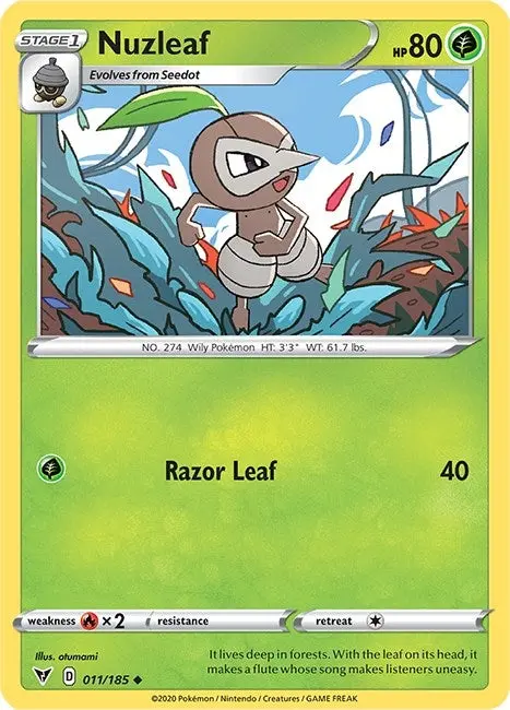 Nuzleaf (011/185) (Swsh04) 1