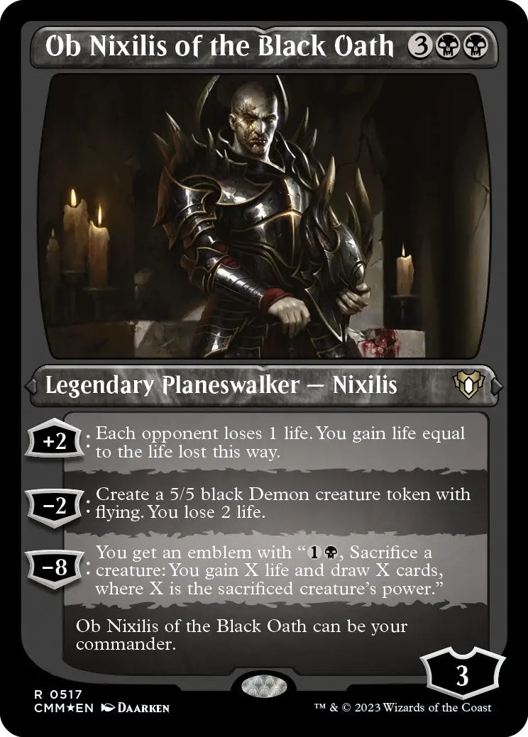 Ob Nixilis Of The Black Oath (Foil Etched) (517) (Cmm) 1
