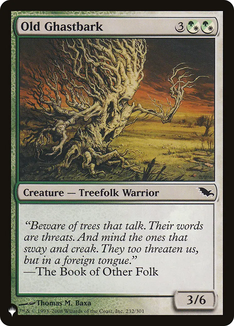 Old Ghastbark [The List] 1