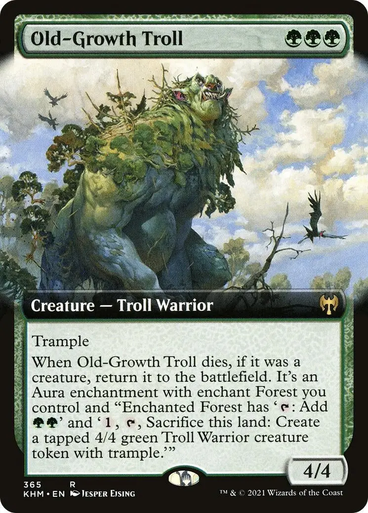 Old-Growth Troll (Extended Art) (365) (Khm) 1