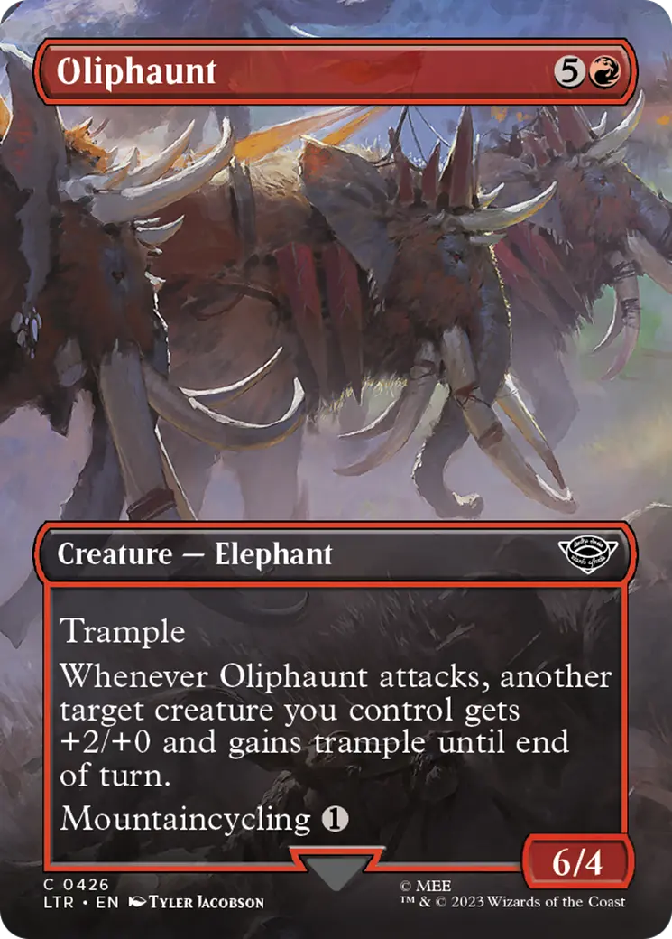 Oliphaunt (Borderless Alternate Art) [The Lord Of The Rings: Tales Of Middle-Earth] 1