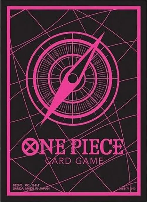 One Piece Card Sleeve - Black X Pink 70Ct 1