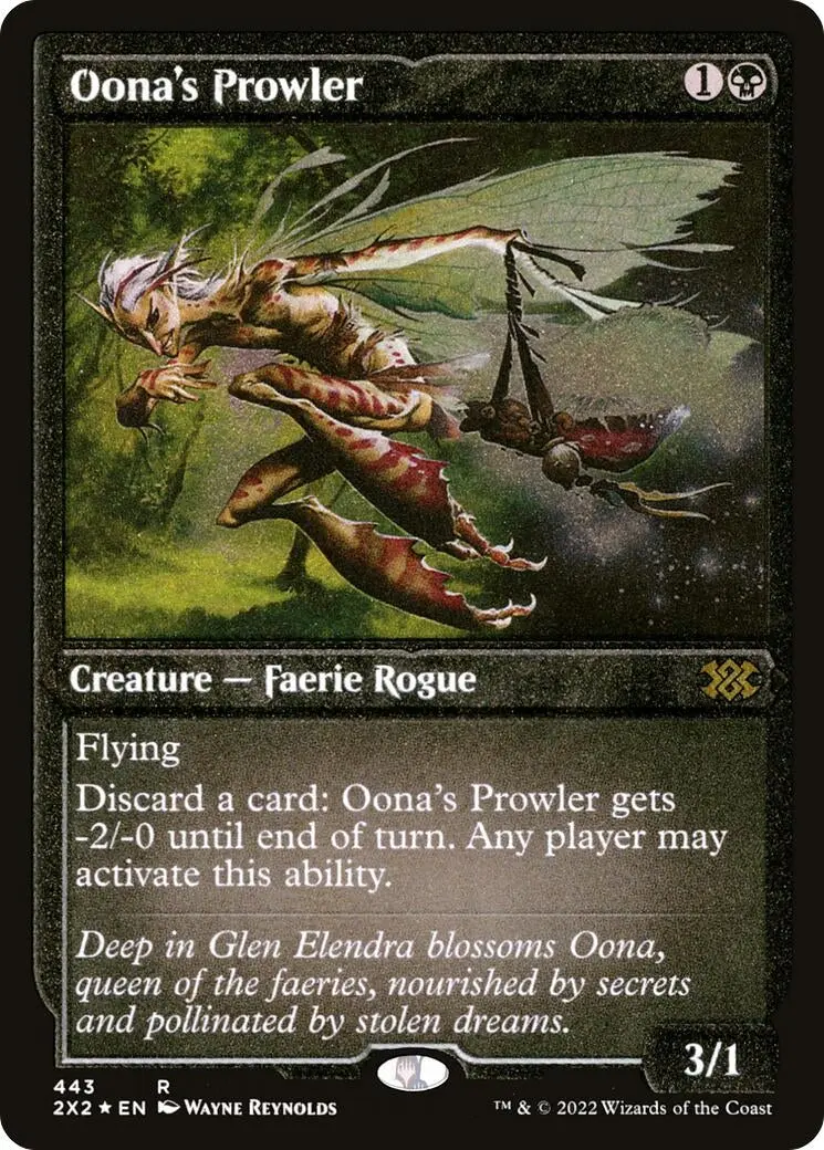 Oona's Prowler (Foil Etched) (443) (2X2) 1