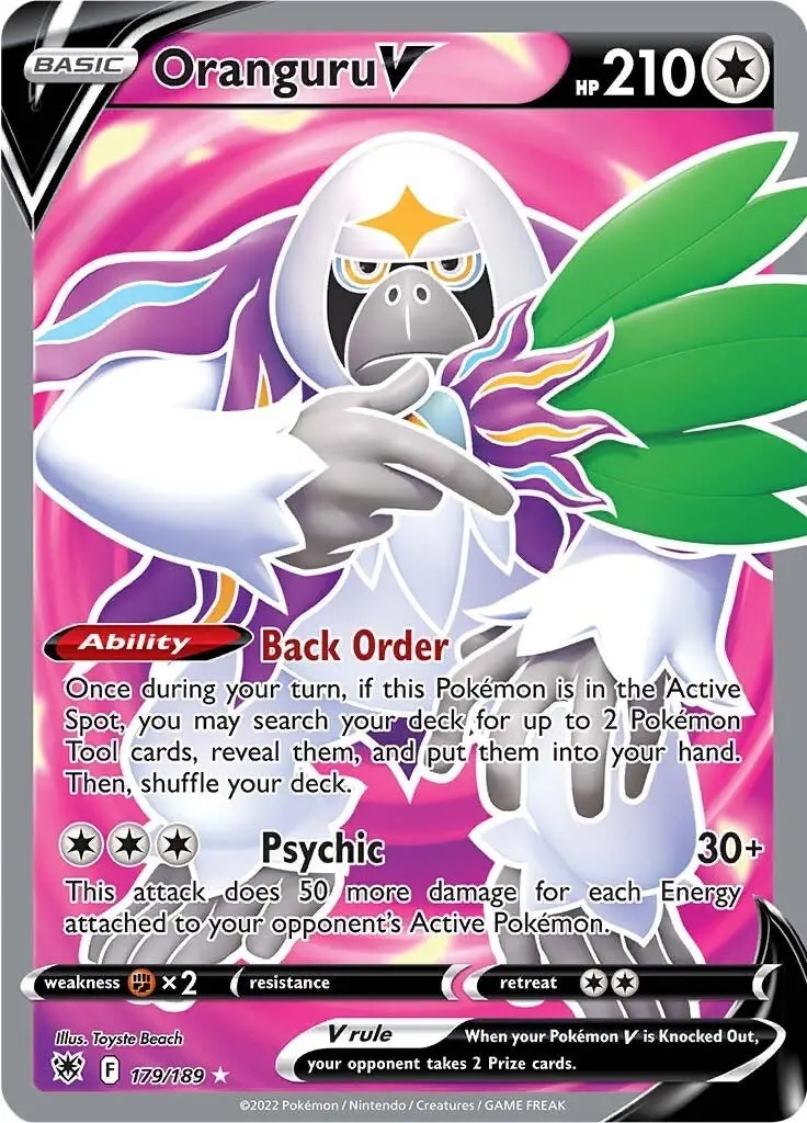 Oranguru V (Full Art) (179/189) (Swsh10) 1