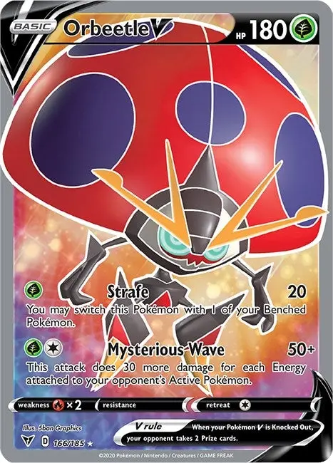 Orbeetle V (Full Art) (166/185) (Swsh04) 1