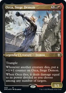 Orca, Siege Demon (Foil Etched) (59) (Dmc) 1