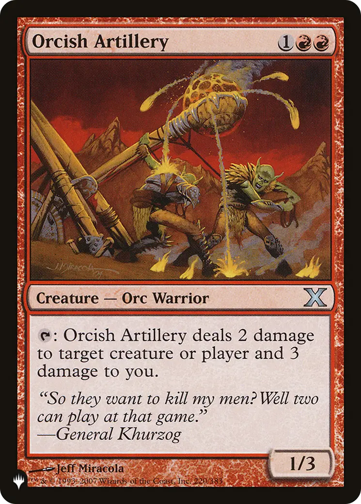 Orcish Artillery [The List] 1