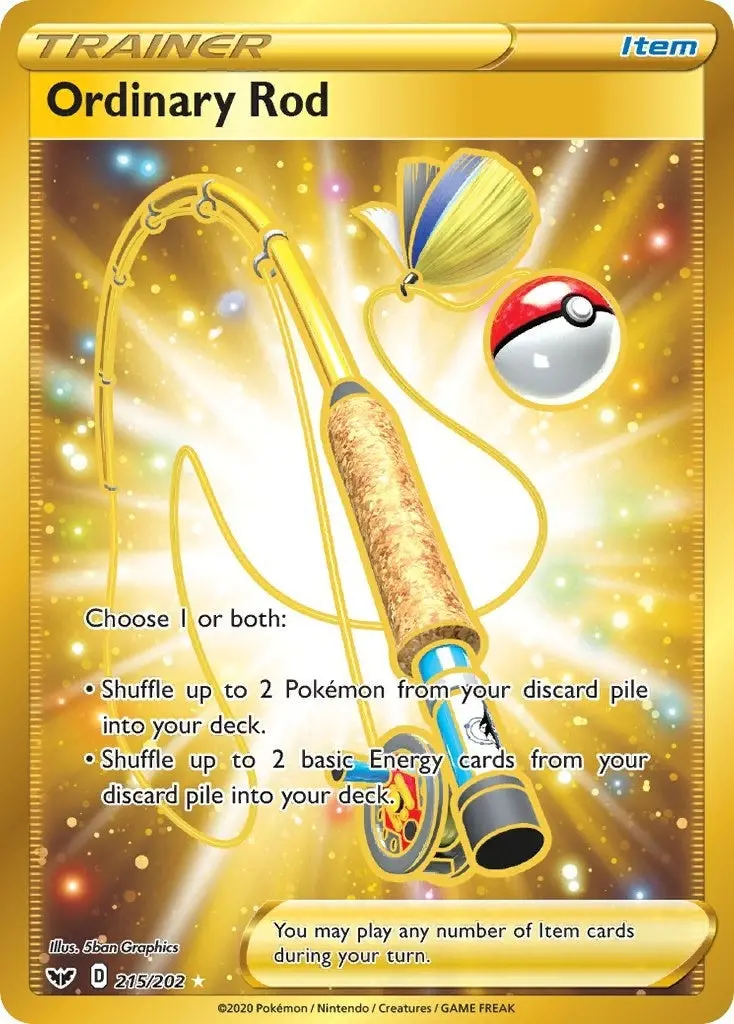 Ordinary Rod (Secret) (215/202) (Swsh01) 1