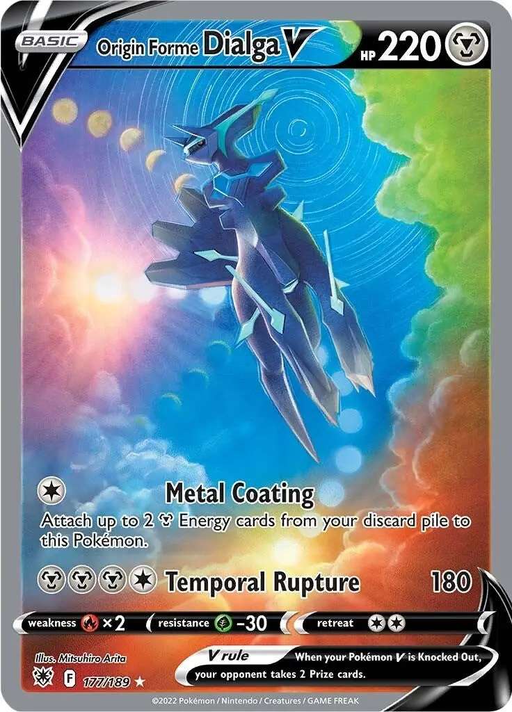 Origin Forme Dialga V (Alternate Full Art) (177/189) (Swsh10) 1