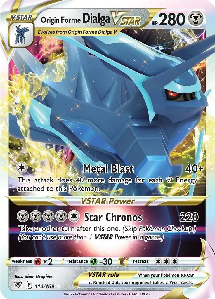 Origin Forme Dialga Vstar (114/189) (Swsh10) 1