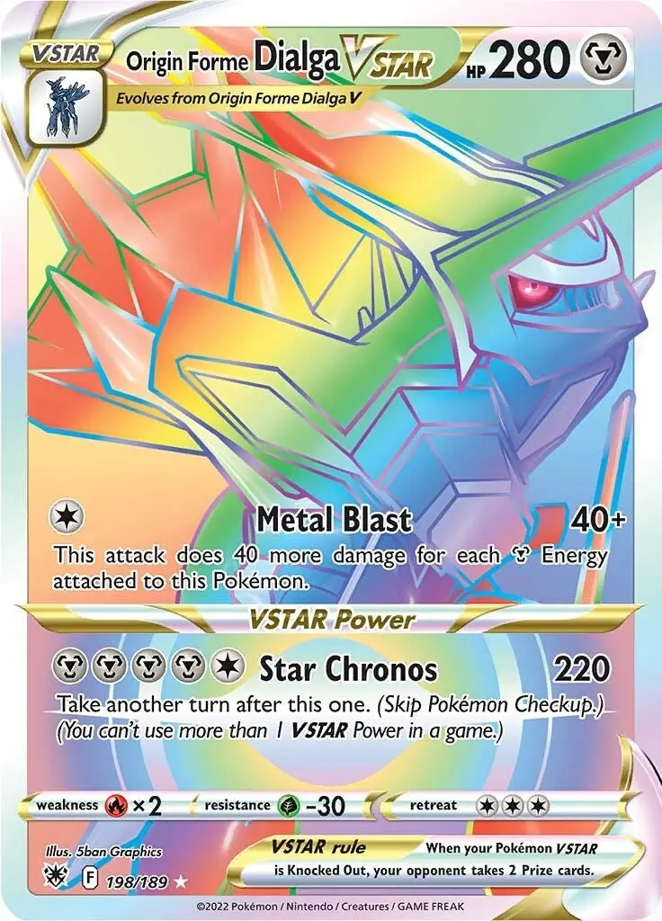 Origin Forme Dialga Vstar - 198/189 (Secret) (198/189) (Swsh10) 1