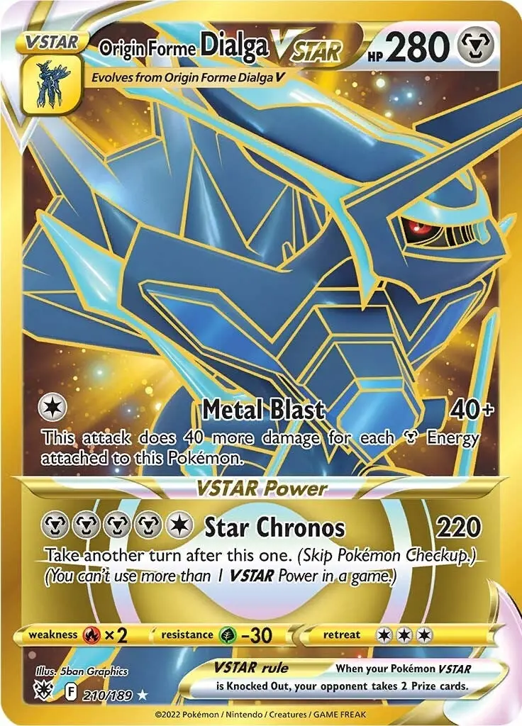 Origin Forme Dialga Vstar - 210/189 (Secret) (210/189) (Swsh10) 1