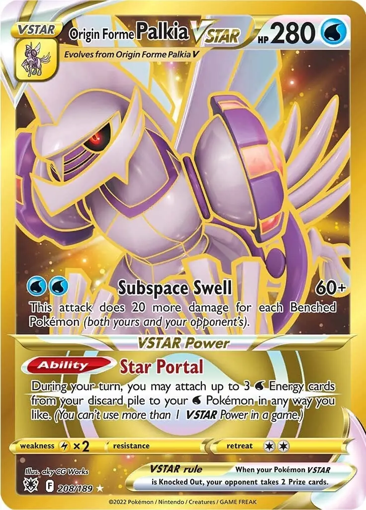 Origin Forme Palkia Vstar (Secret) (208) (208/189) (Swsh10) 1