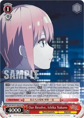 Our Resolve, Ichika Nakano (5Hy/W101-E062s Sr) [The Quintessential Quintuplets Movie] 1
