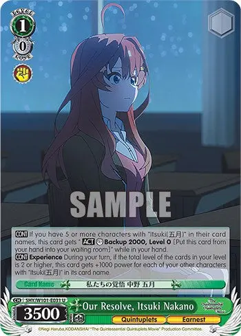 Our Resolve, Itsuki Nakano (5Hy/W101-E031 U) [The Quintessential Quintuplets Movie] 1