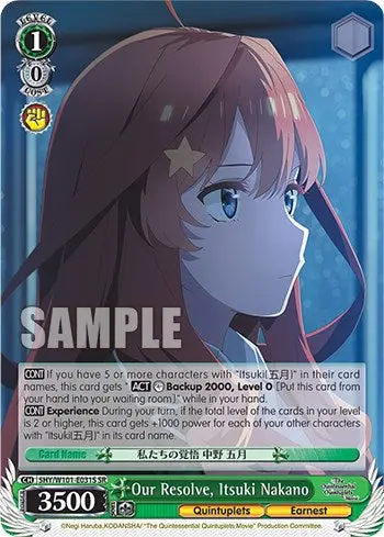 Our Resolve, Itsuki Nakano (5Hy/W101-E031s Sr) [The Quintessential Quintuplets Movie] 1