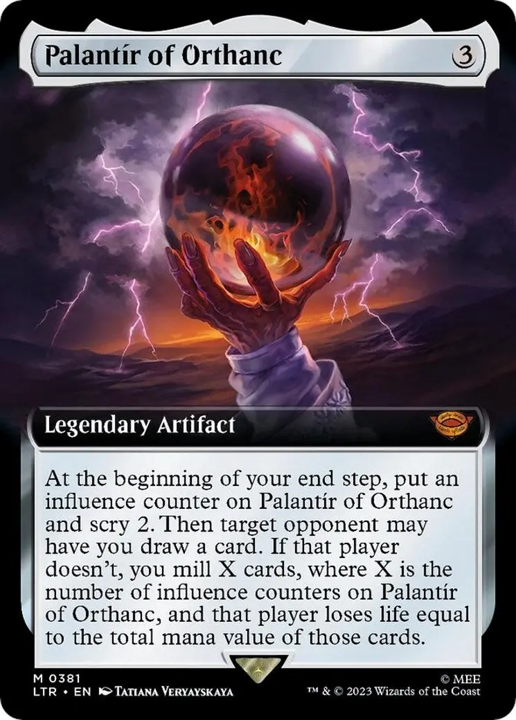 Palantir Of Orthanc (Extended Art) (381) (Ltr) 1
