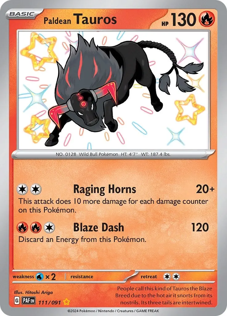 Paldean Tauros (111/091) (Paf) 1