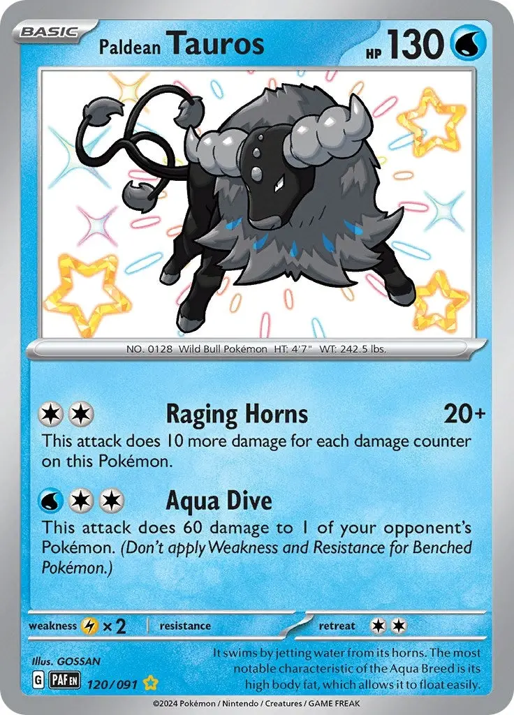 Paldean Tauros (120/091) (Paf) 1