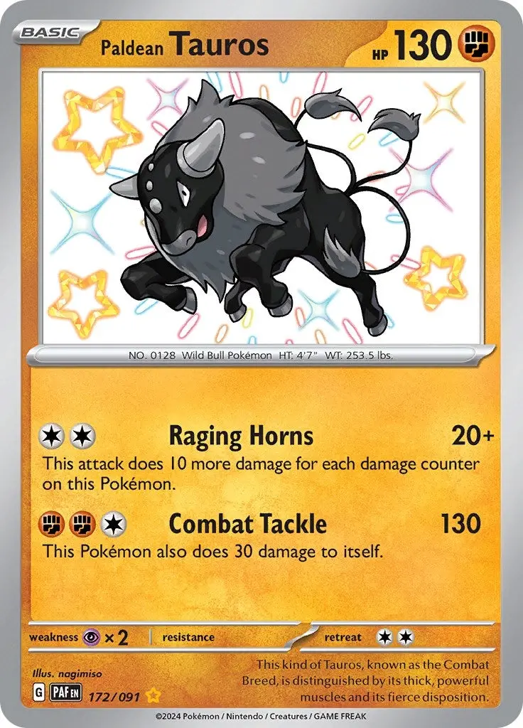 Paldean Tauros (172/091) (Paf) 1