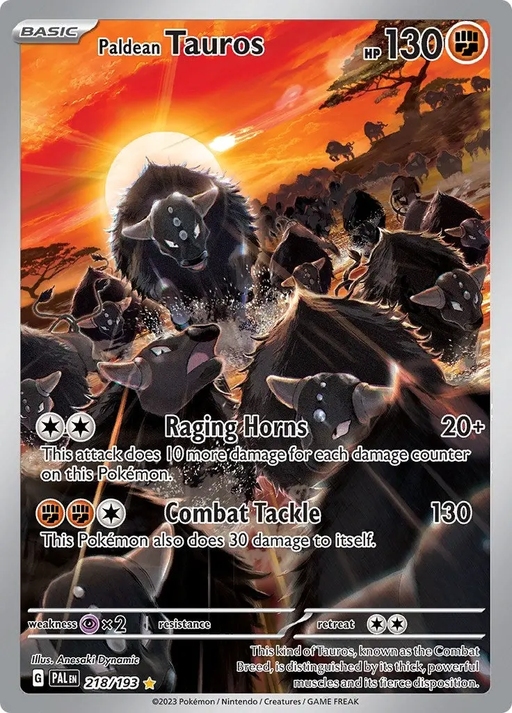 Paldean Tauros (218/193) (Pal) 1
