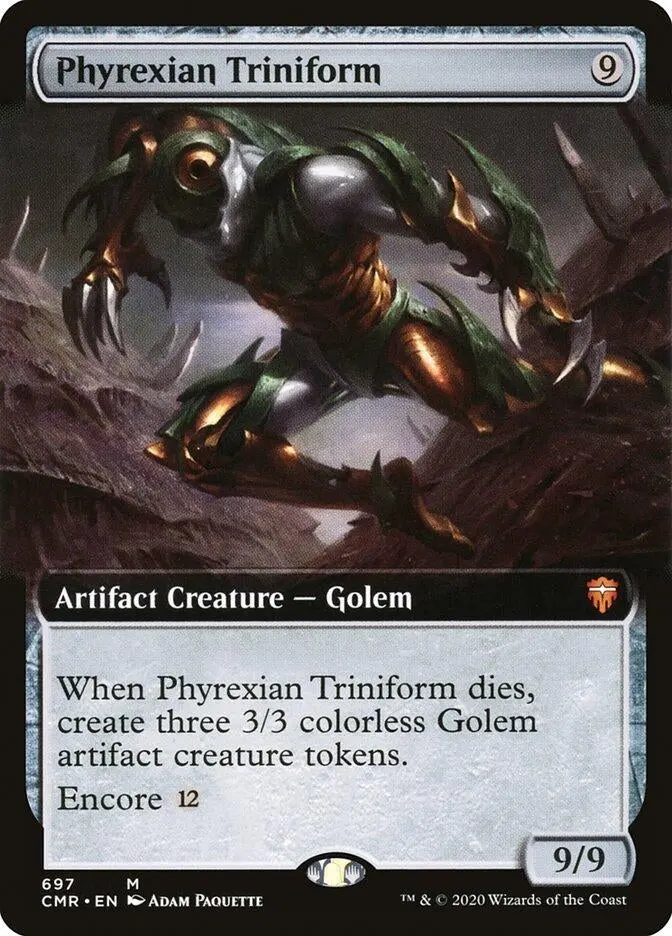 Phyrexian Triniform (Extended Art) (697) (Cmr) 1