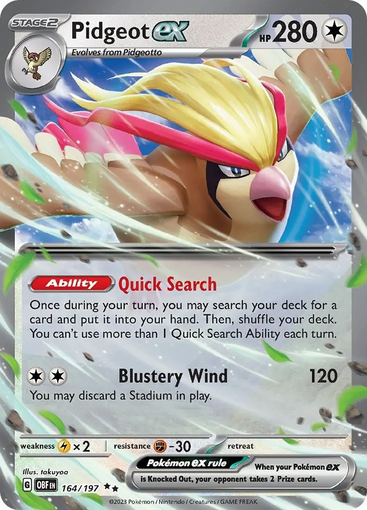 Pidgeot Ex (164/197) (Obf) 1