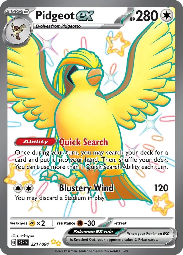 Pidgeot Ex (221/091) (Paf) 1