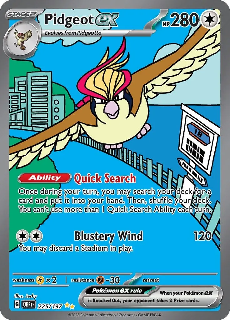 Pidgeot Ex (225/197) (Obf) 1