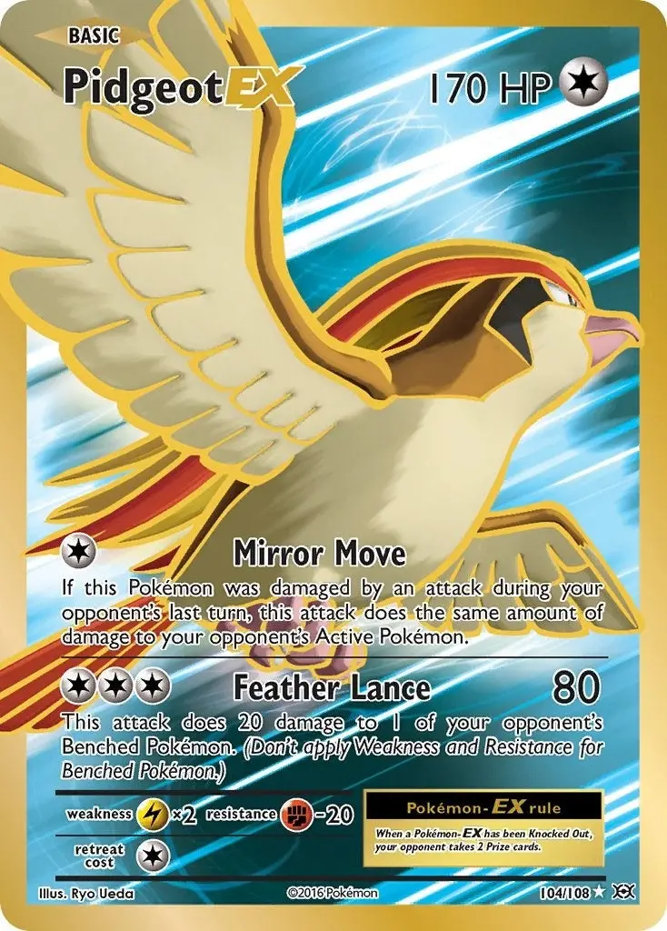 Pidgeot Ex (Full Art) (104/108) (Evo) 1