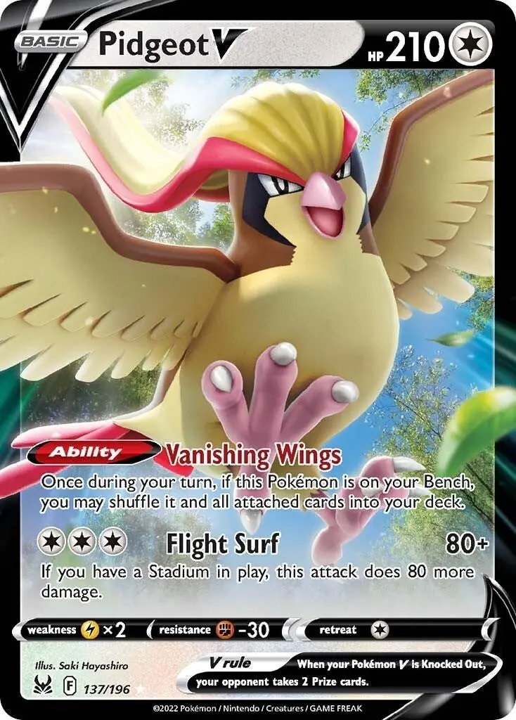 Pidgeot V (137/196) (Swsh11) 1
