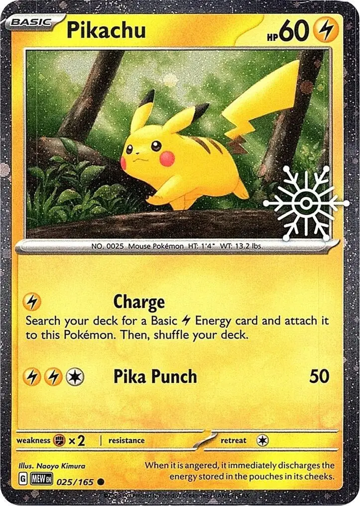 Pikachu - 025/165 (Holiday Calendar) (025/165) (Mcap) 1