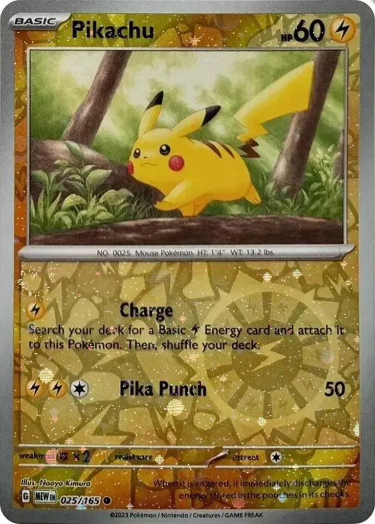 Pikachu - 025/165 (Reverse Cosmos Holo) (Costco Exclusive) (025/165) (Mcap) 1
