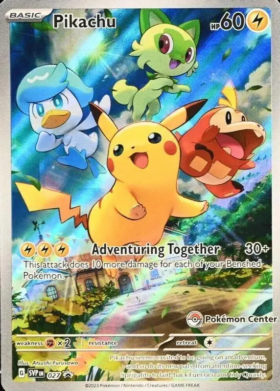 Pikachu - 027 (Pokemon Center Exclusive) (027) (Svp) 1