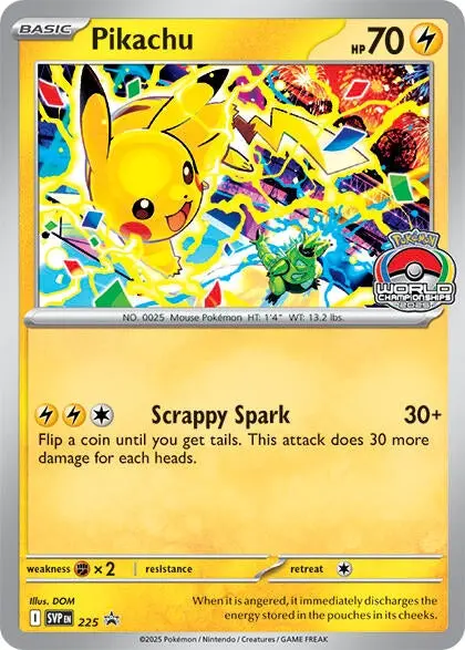 Pikachu - 225 (World Championship 2025) (225) (Svp) 1