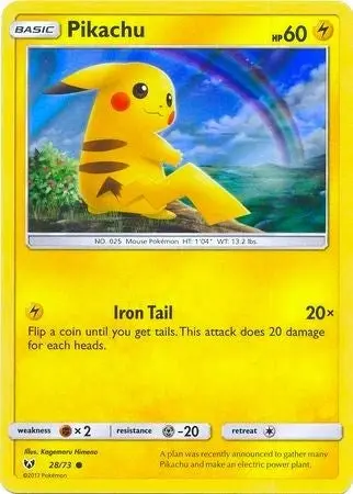 Pikachu - 28/73 (Water Web Holo) (028/073) (Mcap) 1