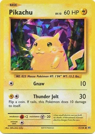 Pikachu - 35/108 (Cracked Ice Holo) (035/108) (Pr) 1