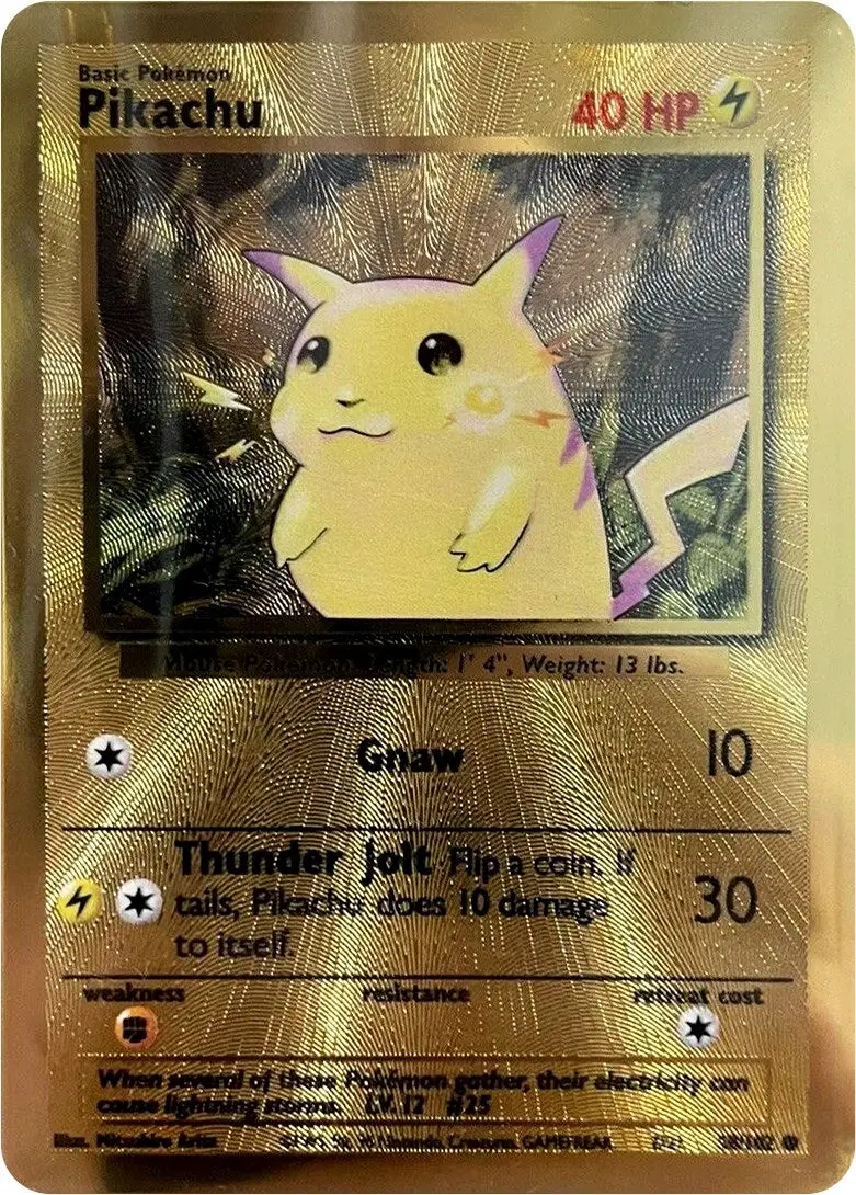 Pikachu - 58/102 (Celebrations Metal Card) (058/102) (Mcap) 1
