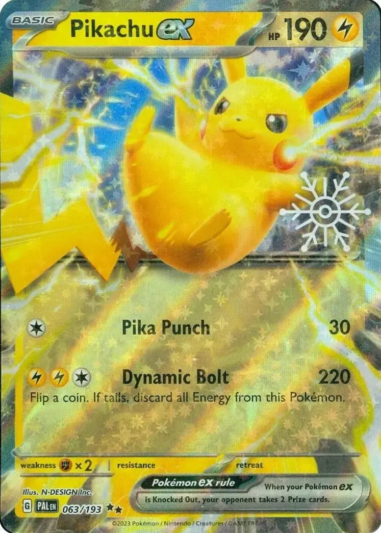 Pikachu Ex (Holiday Calendar) (063/193) (Mcap) 1