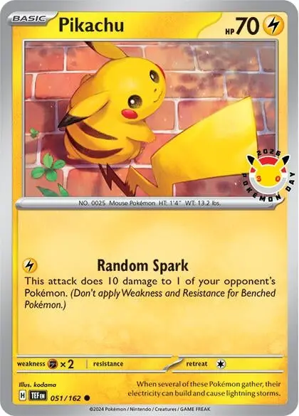 Pikachu (Pokemon Day 2026) (051/162) (Mcap) 1